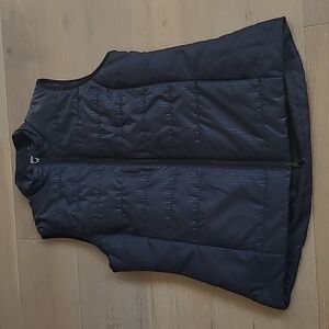 EUC EP New York Women's Large Black Quilted Full Zip Golf Vest Active Outerwear